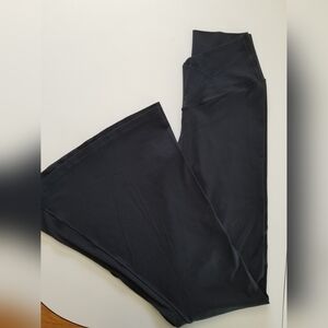 OFFLINE by Aerie Crossover Flare Leggings Black High Rise L